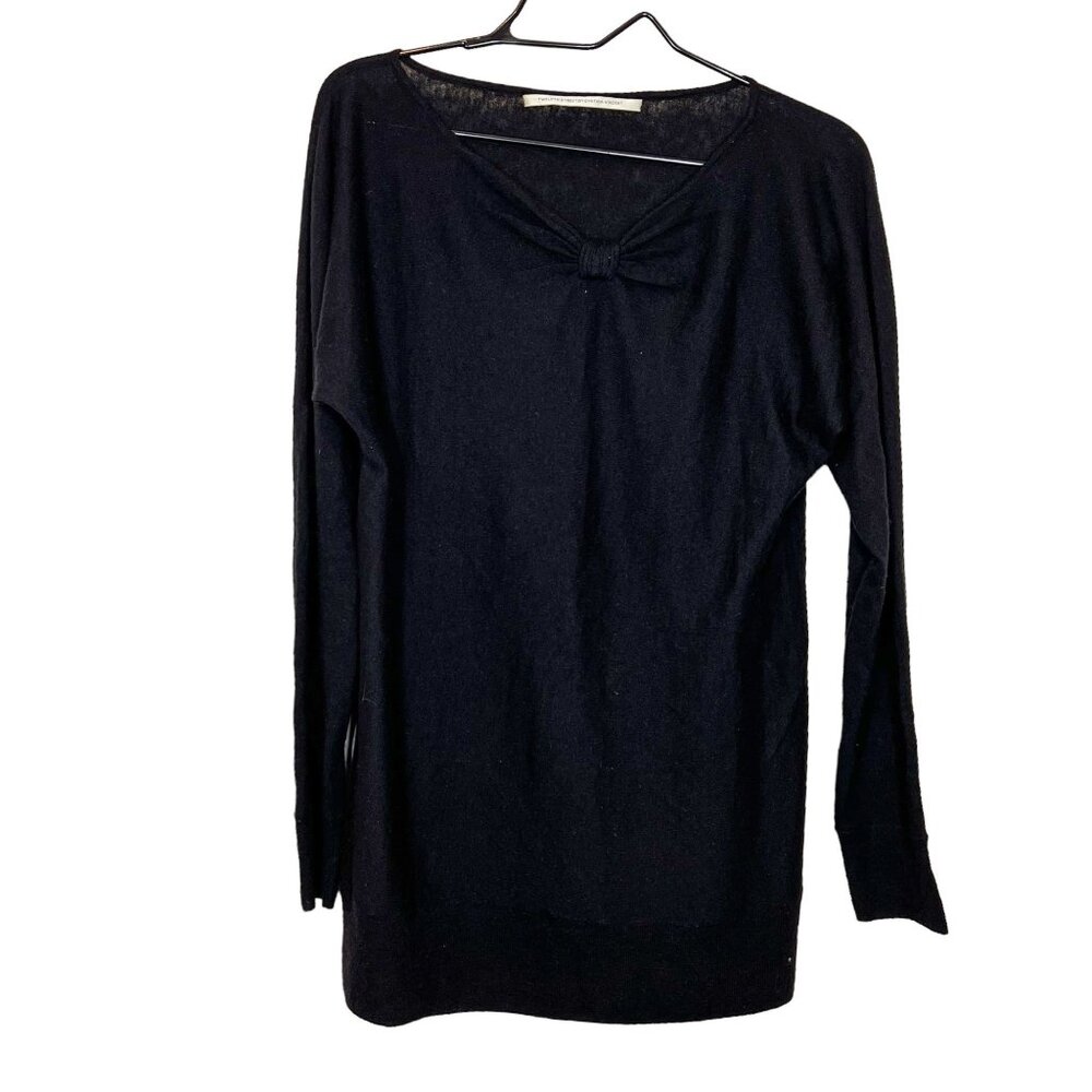 Twelfth Street Sweater L 100% Cashmere Womens Black Lightweight Sweater Sz Large